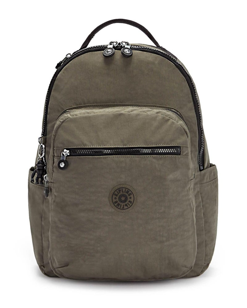 KIPLING KIPLING Kipling Unisex's Seoul Backpack, Green Moss, One Size - Image 1