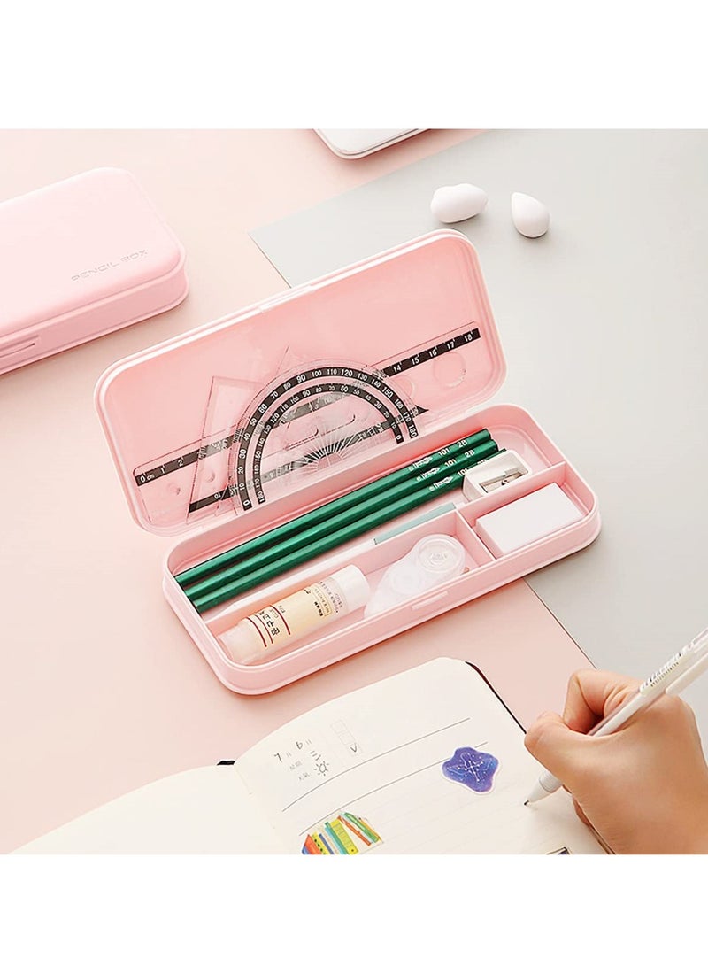 KASTWAVE Pencil Case Pen Box, Large Capacity Pencil Pouch Holder DIY Pencil Organizer with 3 Sheets of Rhinestone Stickers  - Image 2