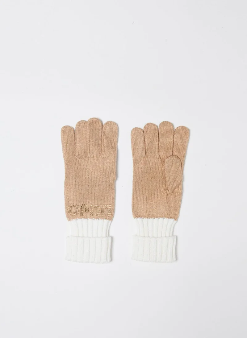 ليو جو قفازات بشعار ومسامير