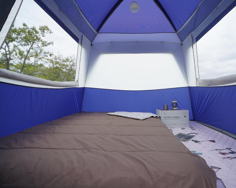 Vidalido 3-4 Person Tent with 1 Mesh Door and 2 Large Mesh Window, Double Layer Waterproof Portable Family Cabin Tent, 4 Person Tents for Outdoor Camping Hiking - Image 4