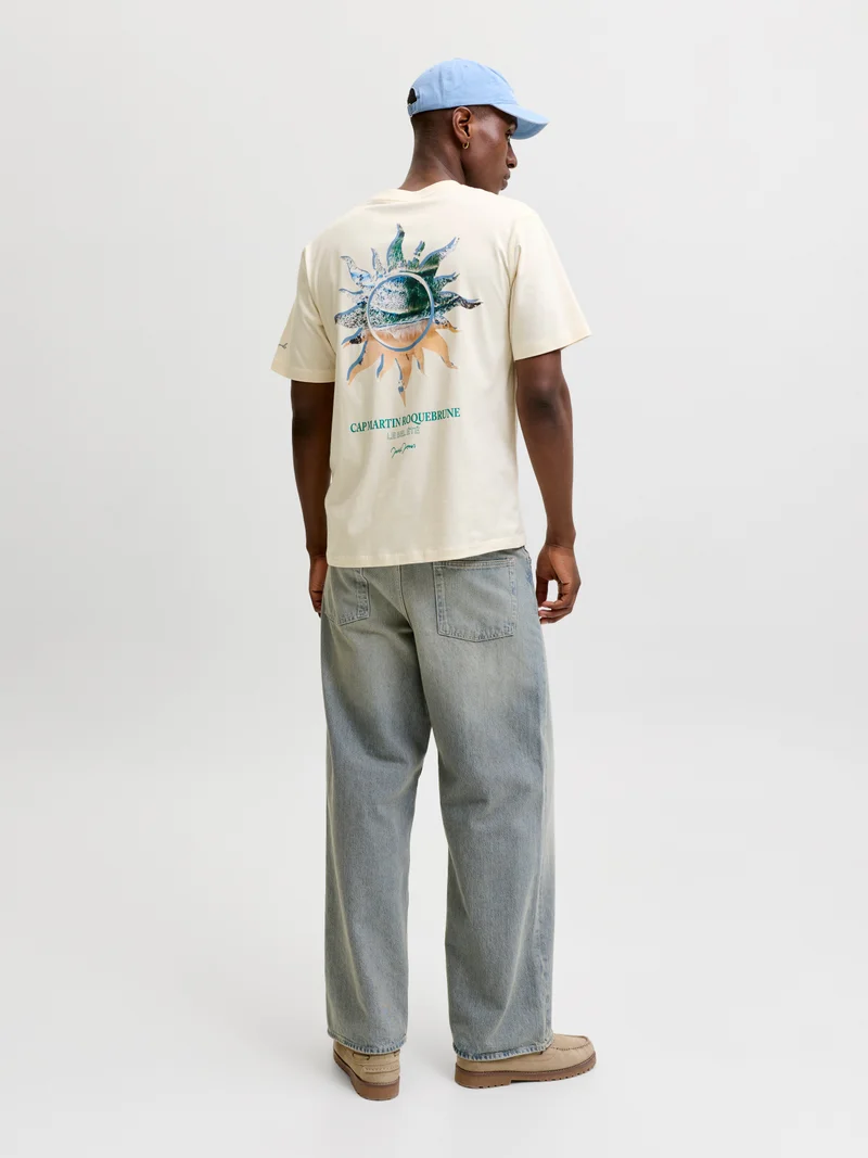 جاك اند جونز Backprintet T-shirt