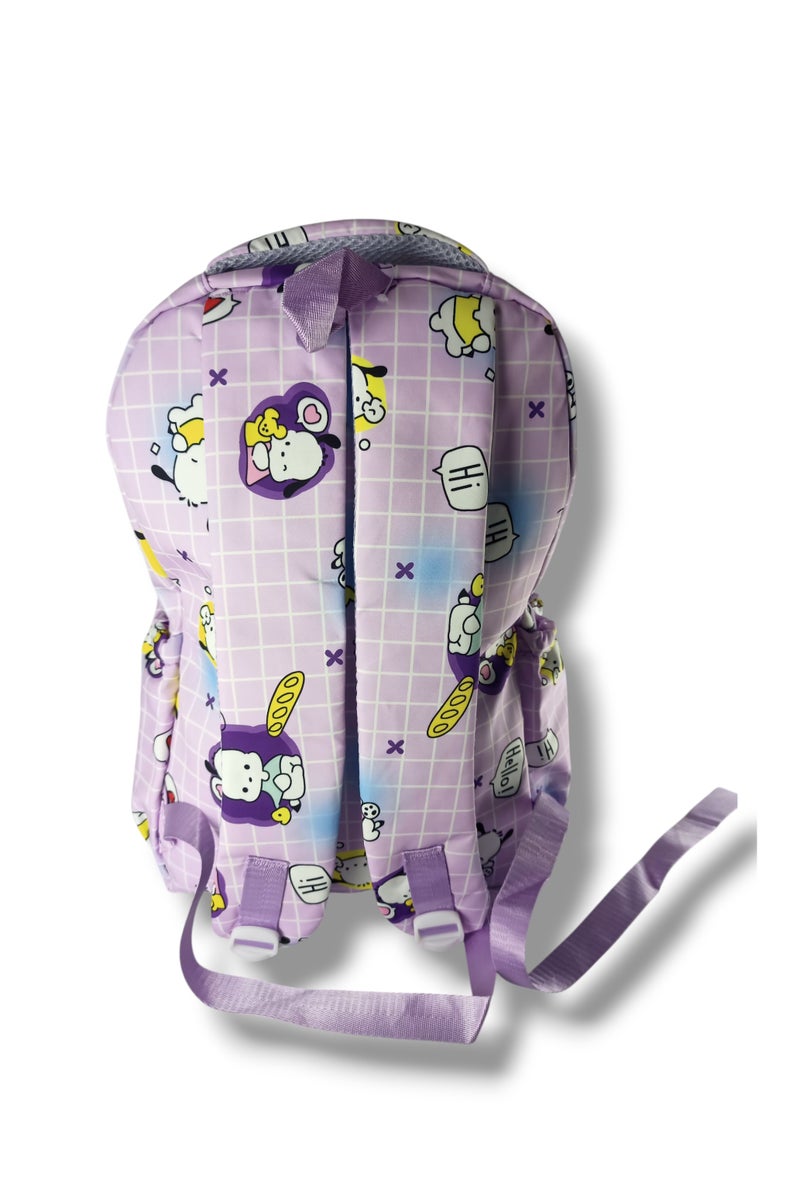 شنطة ظهر بناتي بجودة وخامات عالية وجودة سوستة عالية و كتافات قوية بلون بنفسجي - Image 3