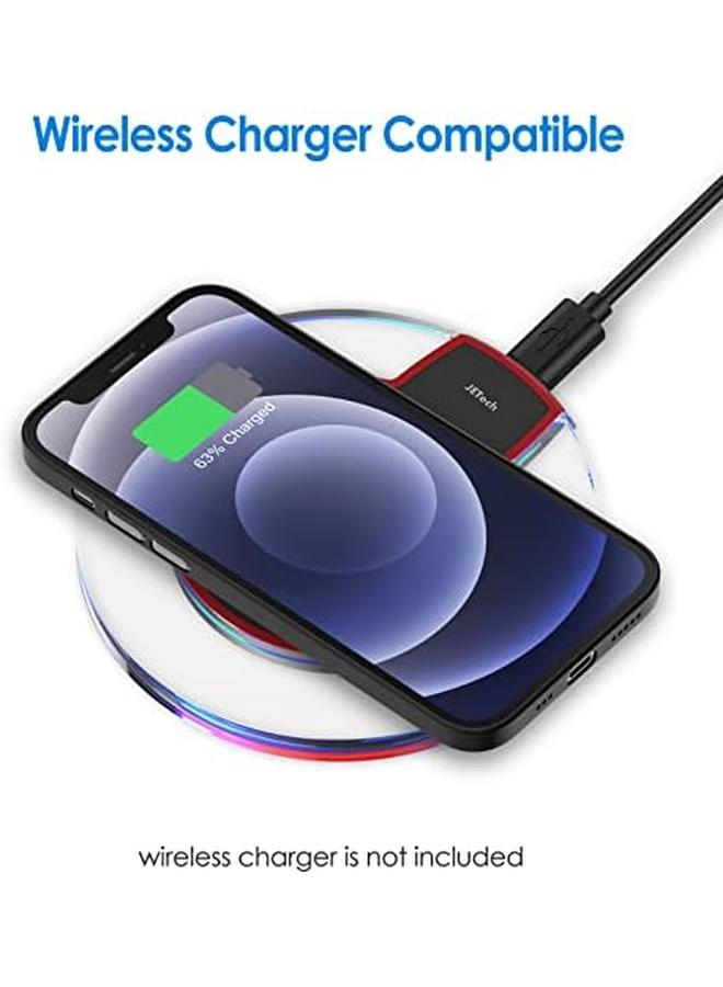 جي تيك جراب رفيع للغاية 0.35 مم لهاتف آيفون 12 مقاس 6.1 بوصة مع غطاء عدسة الكاميرا للحماية الكاملة خفيف الوزن غير اللامع مصنوع من مادة البولي بروبيلين الصلبة بتصميم بسيط يدعم الشحن اللاسلكي باللون الأسود - Image 4