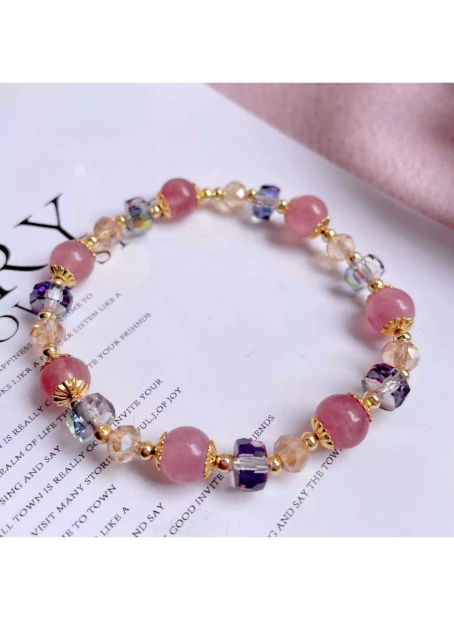 Goolsky Minimalist Crystal Bracelet for Women – Trendy Ins-style Jewelry, Perfect Gift for Friends & Classmates, Sparkling Crystals Adjustable Chain Hypoallergenic, Daily Wear Gifting - Image 2