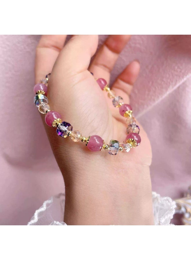 Goolsky Minimalist Crystal Bracelet for Women – Trendy Ins-style Jewelry, Perfect Gift for Friends & Classmates, Sparkling Crystals Adjustable Chain Hypoallergenic, Daily Wear Gifting - Image 4