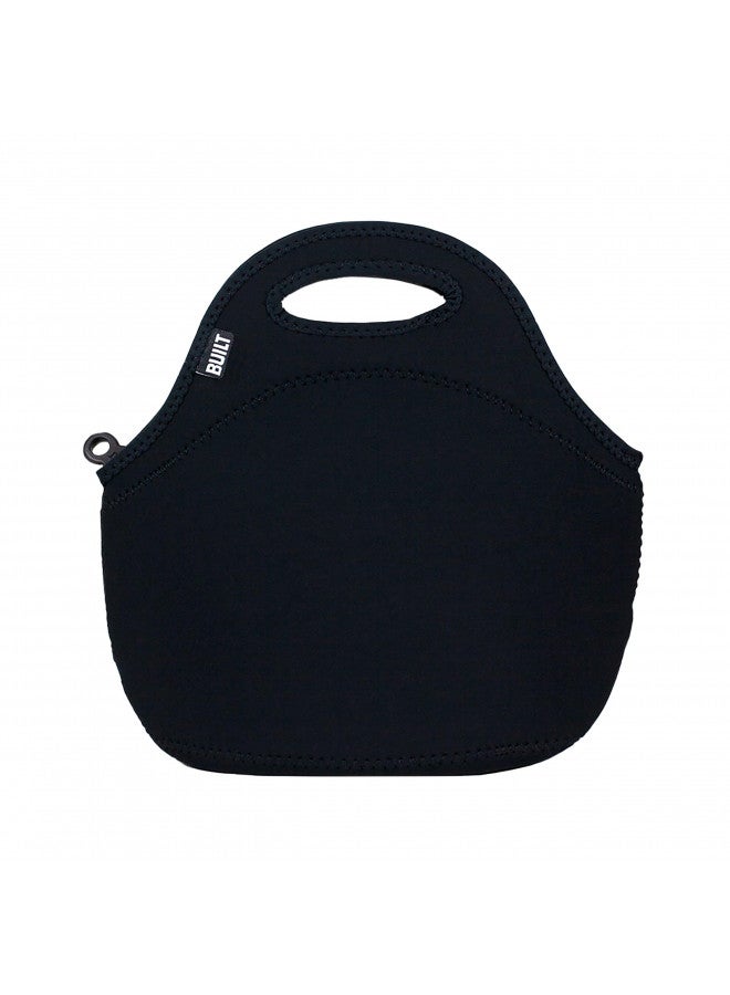 Built BUILT Gourmet Getaway Soft Neoprene Lunch Tote Bag - Lightweight, Insulated and Reusable, One Size, Black - Image 1