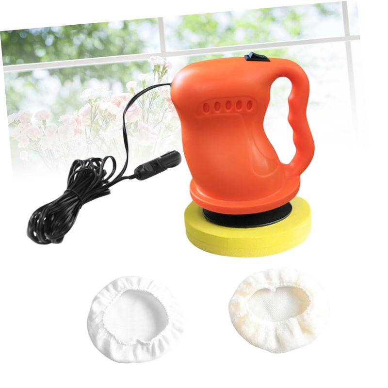 Orange 12V Car Polisher Waxing Machine Multi Function Buffer Scratch Remover Venting Design - Image 5