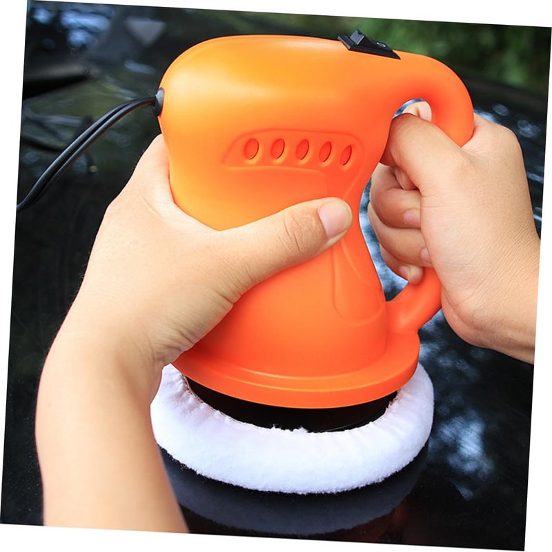 Orange 12V Car Polisher Waxing Machine Multi Function Buffer Scratch Remover Venting Design - Image 4
