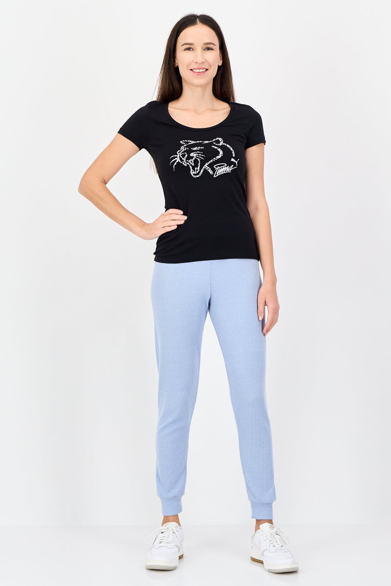 PUMA Women Regular Fit Short Sleeve Outdoor T-Shirt, Black - Image 2