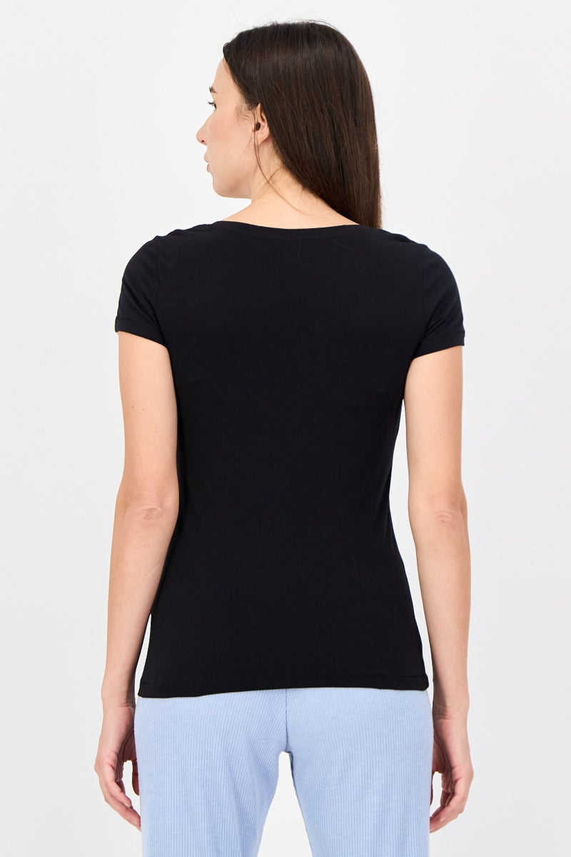 PUMA Women Regular Fit Short Sleeve Outdoor T-Shirt, Black - Image 4