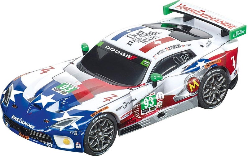 Carrera 64160 2015 SRT Viper Ben Keating Team No. 93 1:43 Scale Analog Slot Car Racing Vehicle for Carrera GO!!! Slot Car Race Tracks - Image 1