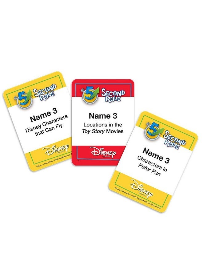 5 Second Rule Disney Edition - Fun Family Game About Your Favorite Disney Characters - Ages 6+ - Image 4