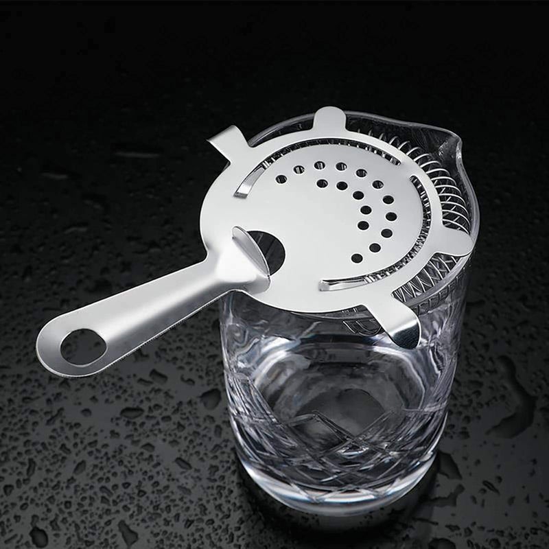 WUWEOT 9 Pack Cocktail Strainer, 4-Prong Stainless Steel Bar Strainer, 6 Inches Silver Bar Tool Drink Strainer with 100 Wire Spring for Bartenders and Mixologists - Image 5