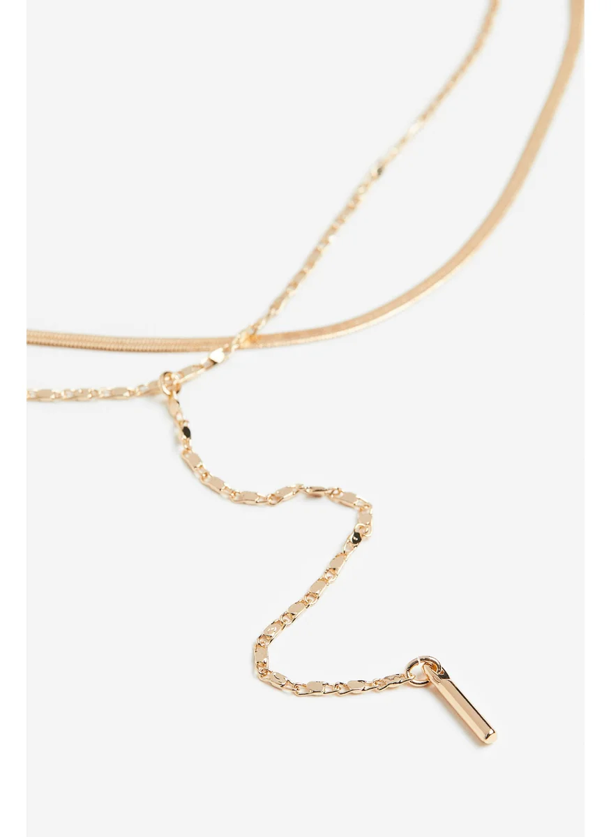 H&M Two-Strand Rhinestone Necklace