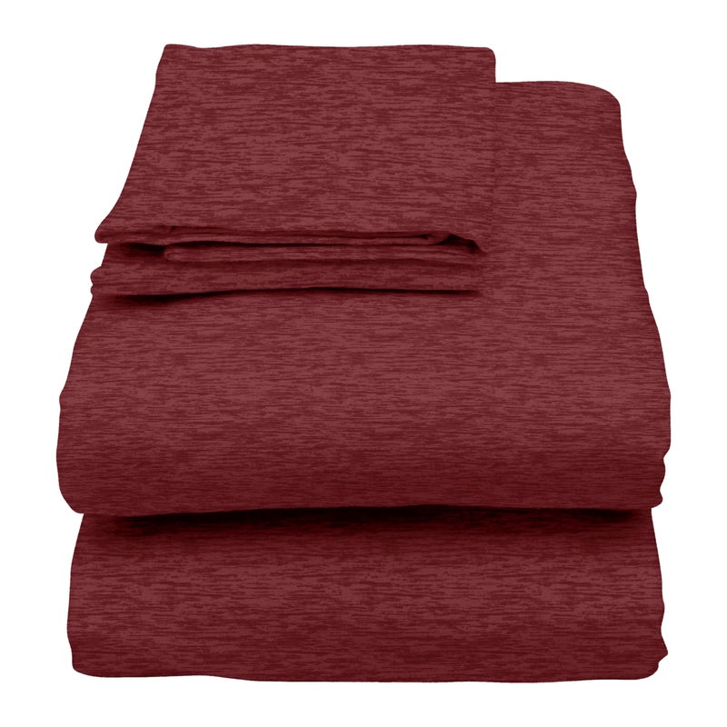 U.S. Polo Assn. U.S. Polo Assn. All Season  Soft and Cozy T-Shirt Material  1800 Thread Count 4-Piece Cotton Rich Jersey Sheet Set  - Image 2