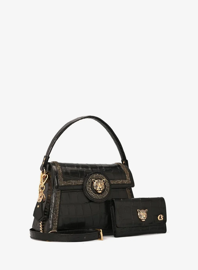 Premium Croco Black Bag