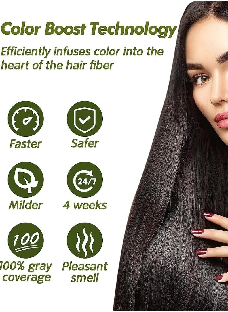 Dexe Black Hair Shampoo Temporary Instant Hair Dye Maintain for Men and Women Grey Hair Color Shampoo Black Wash Hair Cream Black Hair Shampoo for Natural Hair Long Lasting Hair Color Shampoo  - Image 3