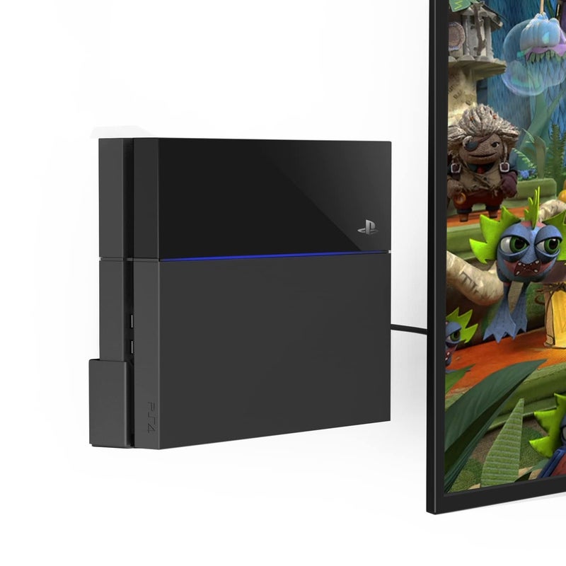 Monzlteck Wall Mount for PS4 OriginalOld ModelNear or Behind TV Space Saving - Image 2