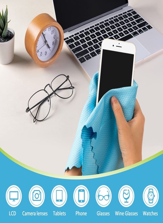 AIDEA Microfiber Glass Cleaning Cloth, 8PK, Premium Microfiber Glass and Window Cleaner, Lint Free Quickly Clean Windows, Glasses, Windshields, Mirrors, Stainless Steel, 12"x12" - Image 3