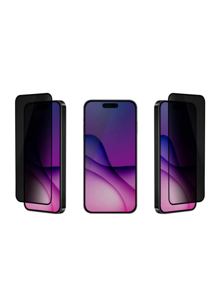 MOCOM 16 Plus 5D Anti-Spy Privacy Tempered Glass Screen Protector for iPhone 16 Plus – 9H Hardness, Case-Friendly, Edge-to-Edge Protection, No Bubbles, Sensitive Touch, Scratch Resistant, Waterproof & Oil-Proof  - Image 4