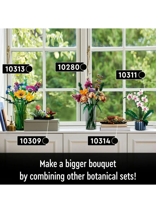 ليغو مجموعة بناء باقة الزهور البرّية 10313 من LEGO® Botanicals (939 قطعة)