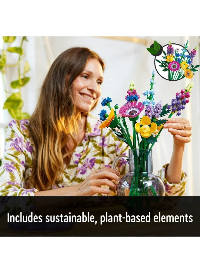 ليغو مجموعة بناء باقة الزهور البرّية 10313 من LEGO® Botanicals (939 قطعة)