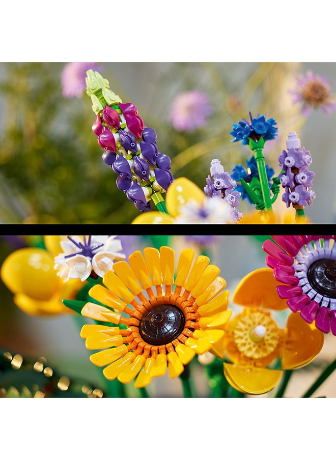 LEGO - Botanicals Wildflower Bouquet Set - Artificial Flowers with Poppies and Lavender - Crafts kit for Adults - Home Office Décor Gifts for Women and Men - Botanical Collection - 10313 (939 pieces) - Image 1