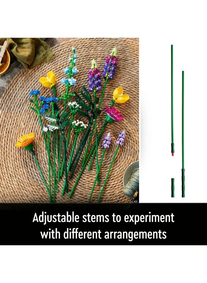 LEGO Botanicals Wildflower Bouquet Set for Adults 10313 (Age 18+, 939 Pieces) - Image 4