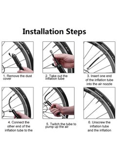 Bike Pump, Portable Mini Bicycle Tire Pump,100 PSI / 80 PSI Bicycle Pump Super Fast Tyre Inflation Compatible with Universal Presta and Schrader Valve Bicycle Pump, Ball Pump Needle/Frame Mount - pzsku/Z195FC49966257B7BEFA9Z/45/_/1740643091/d3297254-e12b-4332-913e-6a9598922161