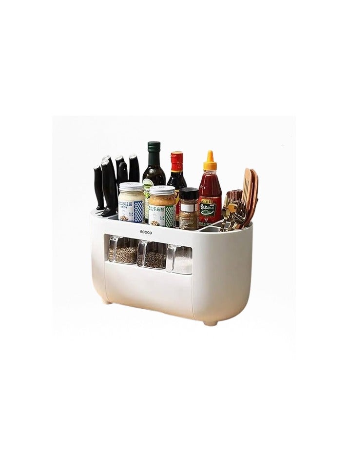 ECOCO Kitchen Tools Organizer - White - Image 1