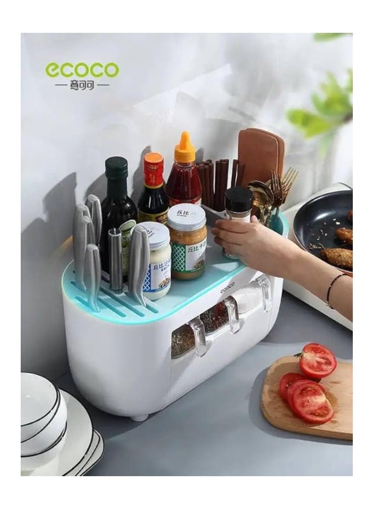 ECOCO Kitchen Tools Organizer - White - Image 3