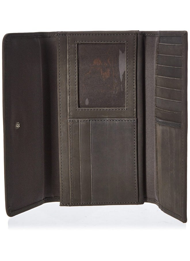 Timberland Women'S Leather Rfid Flap Wallet Clutch Organizer  - Image 4