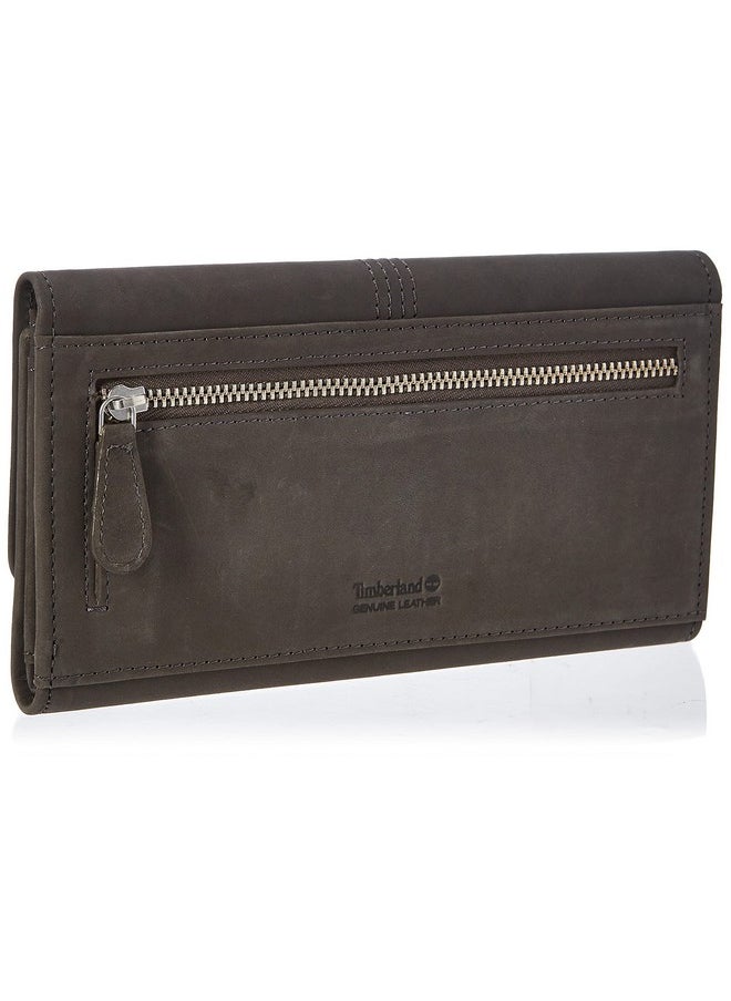 Timberland Women'S Leather Rfid Flap Wallet Clutch Organizer  - Image 2