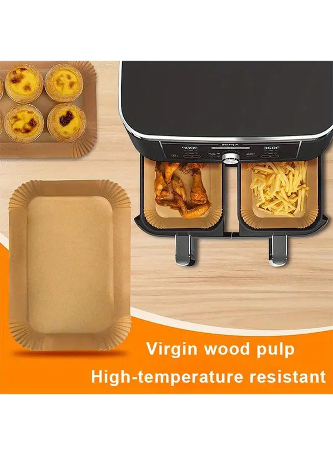 Disposable Air Fryer Liners 50pcs Non Stick Parchment Sheets Easy Cleanup Food Safe - Image 2