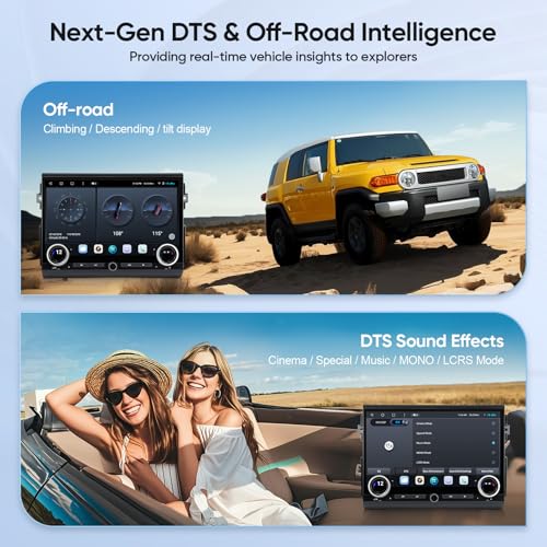 AINAVI 15" Touchscreen Car Stereo Radio for Toyota FJ Cruiser 2007-2021 Wireless CarPlay Android Auto Qualcomm Octa Core 8+128GB BT/WiFi/SWC/DTS GPS Navigation Head Unit Dash Kit Replacement Upgrade - Image 4