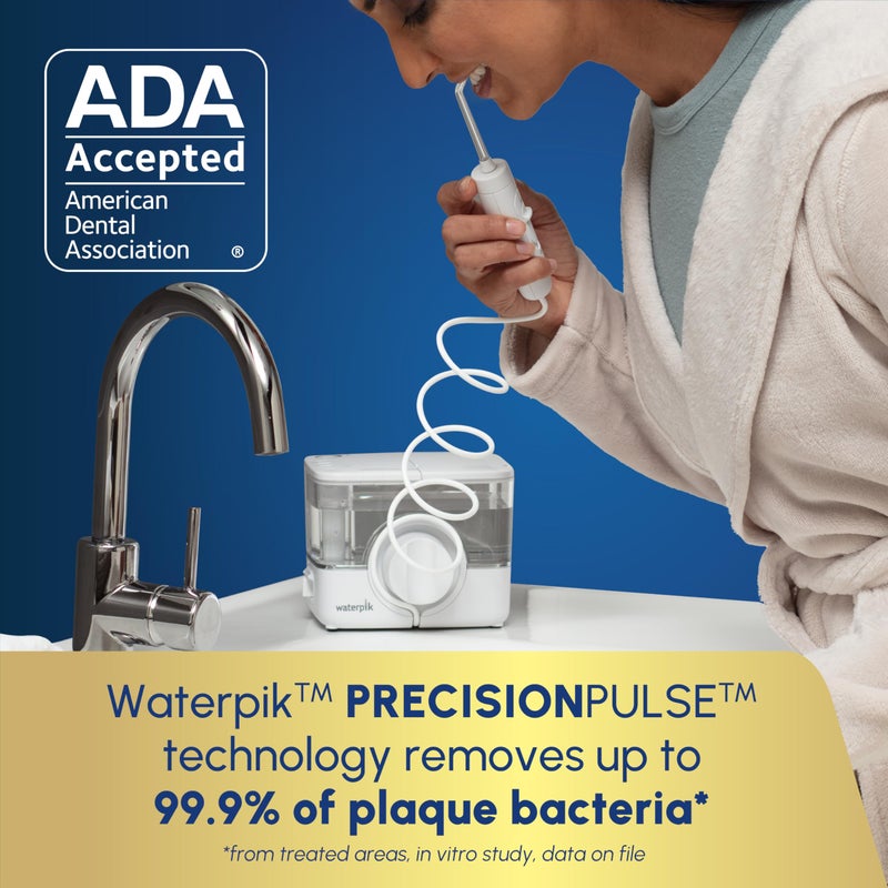 Waterpik ION Professional Water Flosser, Rechargeable and Portable for Teeth, Gums, Braces, 10 Settings, 7 Flossing Tips For Multiple Users And Needs, ADA Accepted, WF-12 White, Packaging May Vary - Image 3