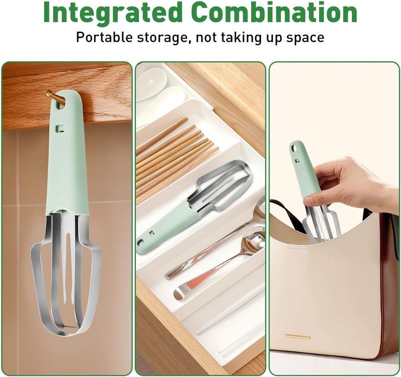 Banyaa Watermelon Cutter - 3-in-1 Fork Slicer & Popsicle Maker, Multi Melon Cutter for Camping & Kitchen (Green) - Image 5