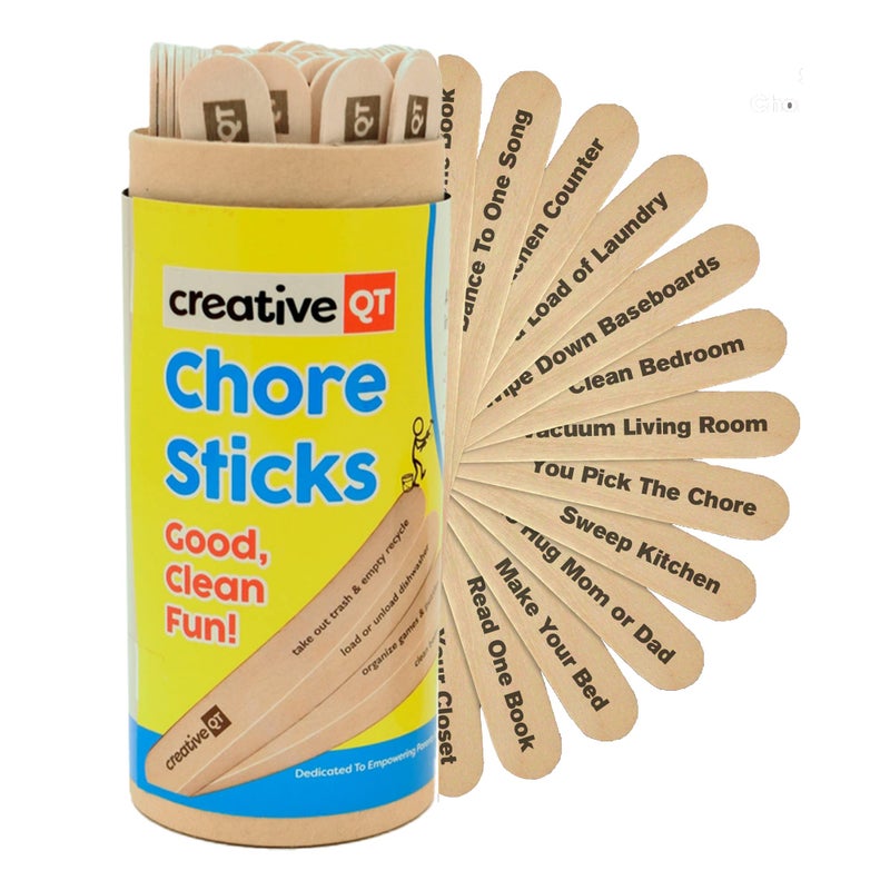 Creative QT Kid's Chore Sticks | Make Chores a Game | Interactive Family Activity | Combine Responsibility | Rewards | A Fun Alternative to a Chore Chart - Image 1