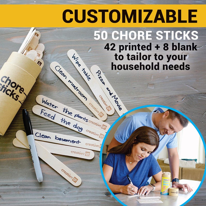 Creative QT Kid's Chore Sticks | Make Chores a Game | Interactive Family Activity | Combine Responsibility | Rewards | A Fun Alternative to a Chore Chart - Image 3