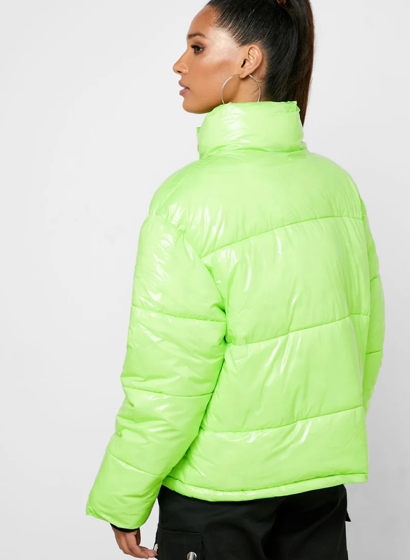 Missguided Puffer High Neck Jacket