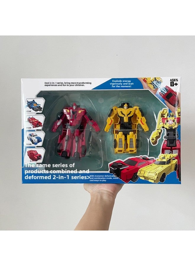 Large Deformation Toy Children's Robot Car Airplane Model Puzzle Manual Transformation 3 King Kong Boy-color:Angry God Of War  Can Be Closed And Detachable - Image 1