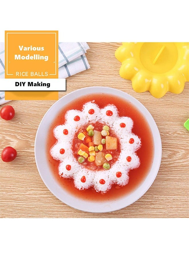 4 PCS Rice Mold Cartoon Dolphin Rabbit Sun Sushi Maker Mould  Accessories DIY Kitchen Tools - Image 3