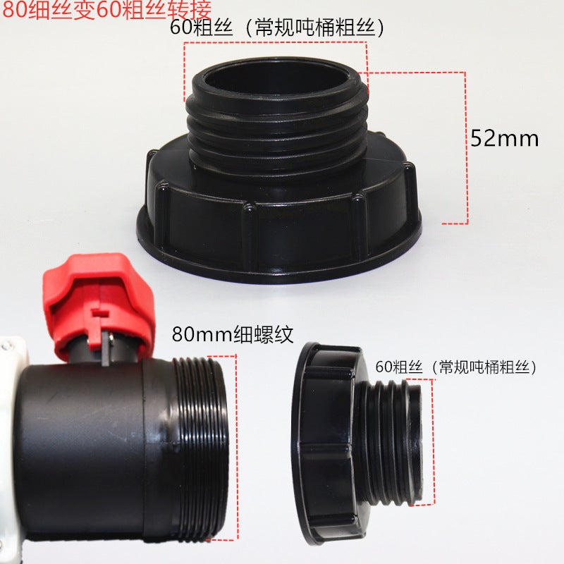 1000 Liters Ibc Ton Barrel 60 Filament 58 Filament 62 Filament To 60 Thick Filament Conversion Joint S60 * 6 Plastic Joint - Image 3