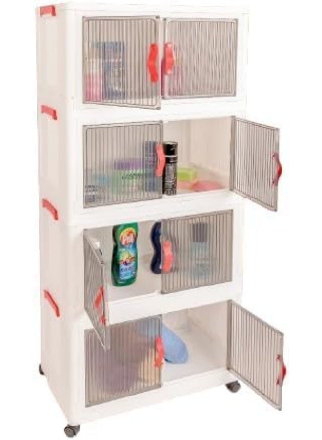 خورشيد بلاست دولاب فانتازيا متعدد الاستخدامات من خورشيد بلاستك 4 دور بلاستيك ابيض 2251214 - Image 2