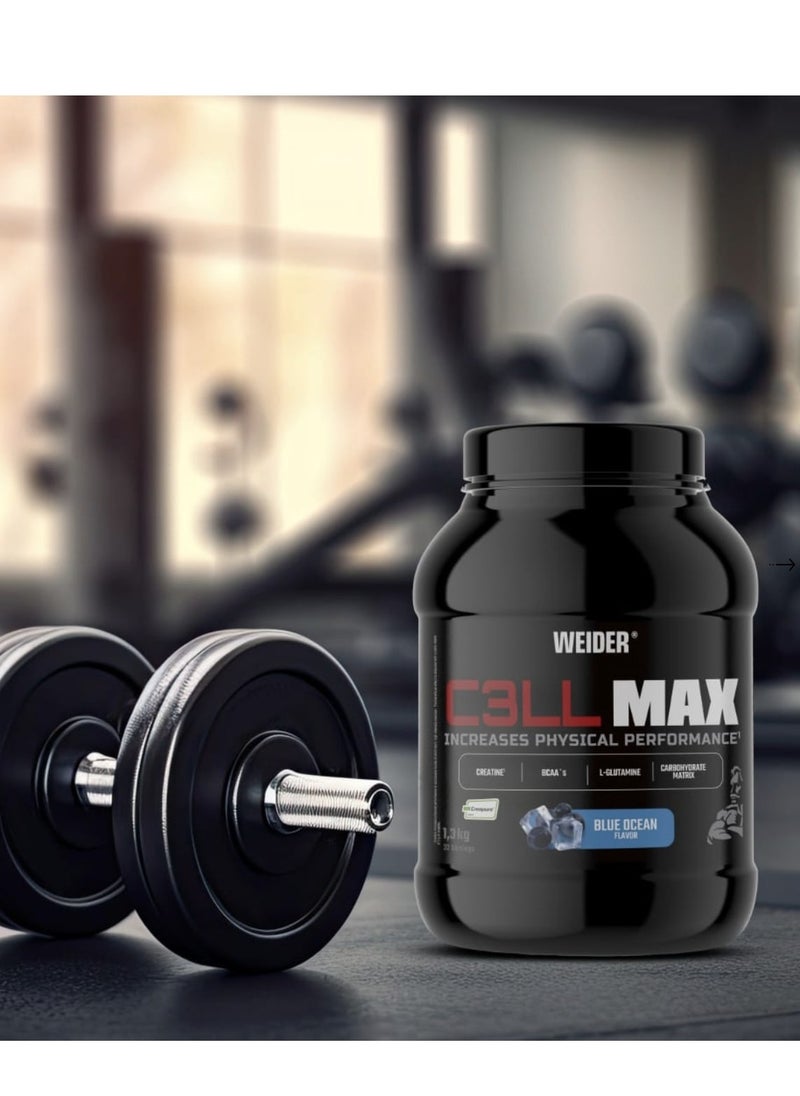 Weider Cell Max - Blue Ocean, 1.3 Kg, Advanced Creatine -  L-Glutamine - Bcaa Carbohydrate Formula  - Image 2