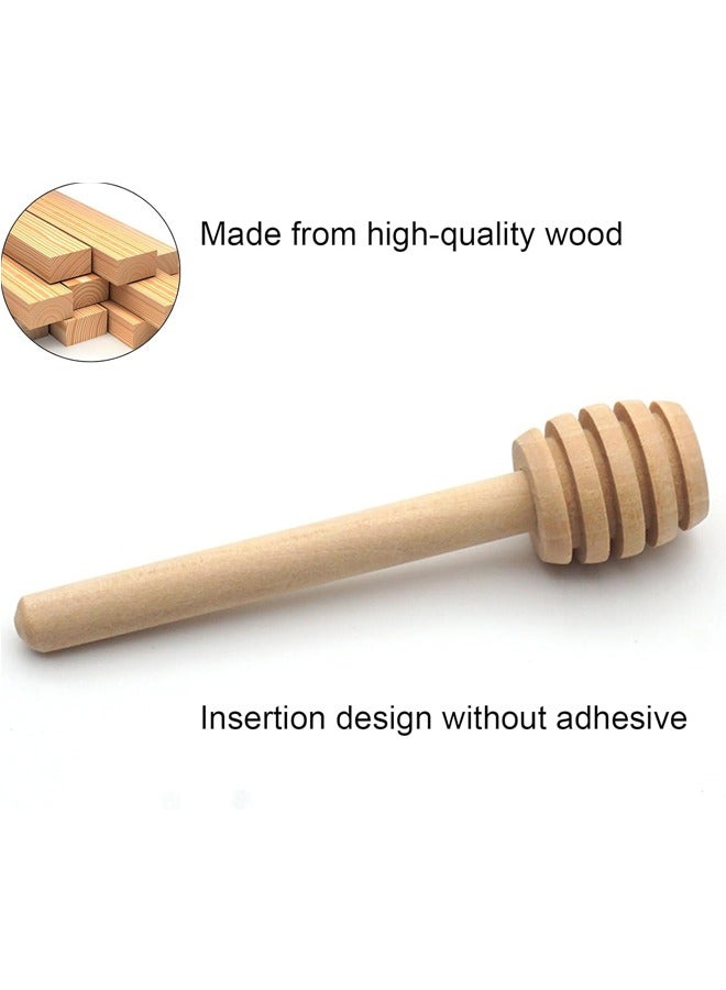 24-Piece Mini Wood Honey Dipper Sticks - Image 3