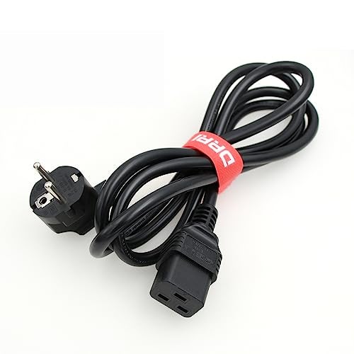 DRRI Europe Schuko Plug CEE 7-7 Plug 16A 250V to IEC 60320 C19 Power Cord for Servers | PDU| PC Computers| Monitors - Image 1