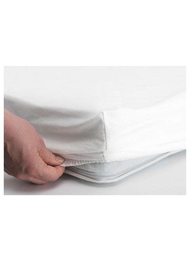 Generic Fitted sheet for cot, white, 60x120 cm  - Image 4
