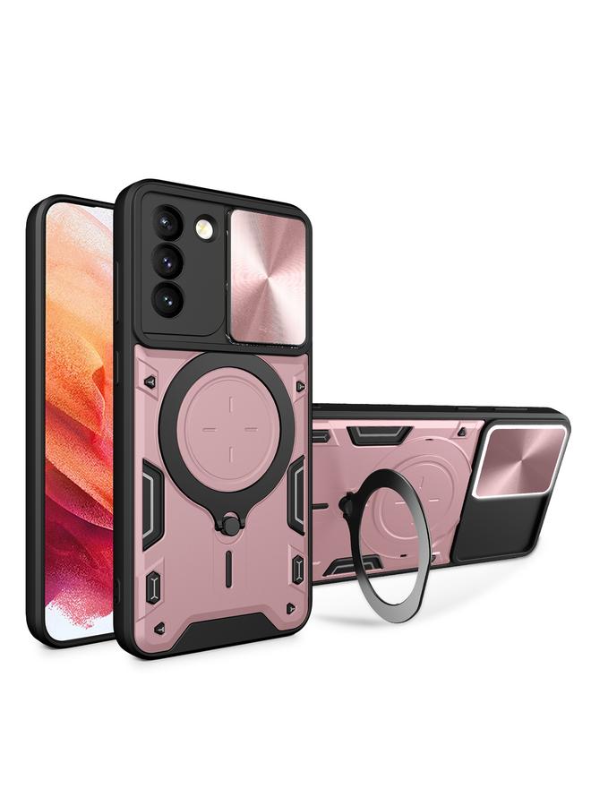S-TOP Case For Samsung Galaxy S21+ 5G CD Texture Sliding Camshield Magnetic Holder Phone Case - Image 1