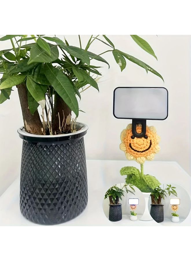 1 Pack Mini Clip On Fill Light Adjustable Color Temperature Brightness USB Rechargeable For Video Selfie Live Streaming - Image 1